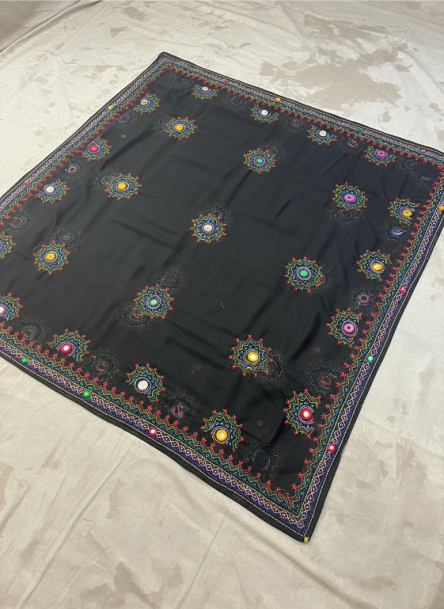 Hoor Collection | Balochi Karai | Starlit Desert Shawl