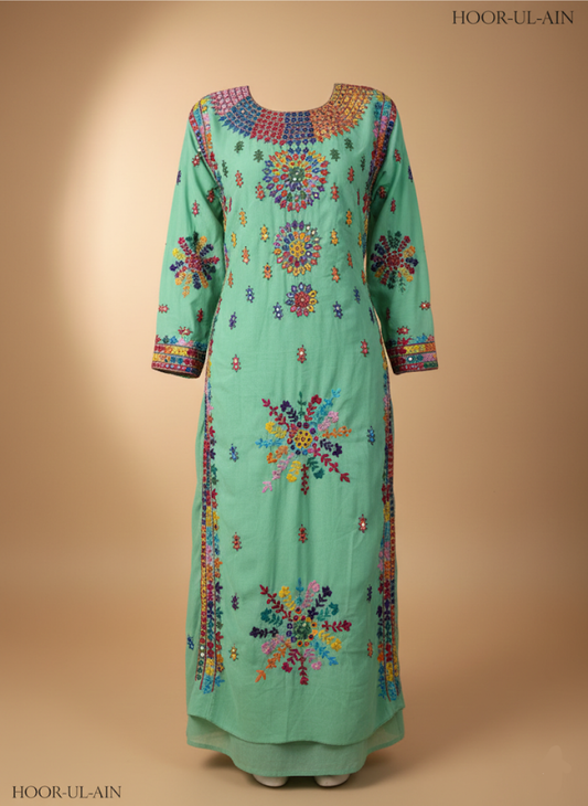 Balochi Embroidered Unstitched Suit